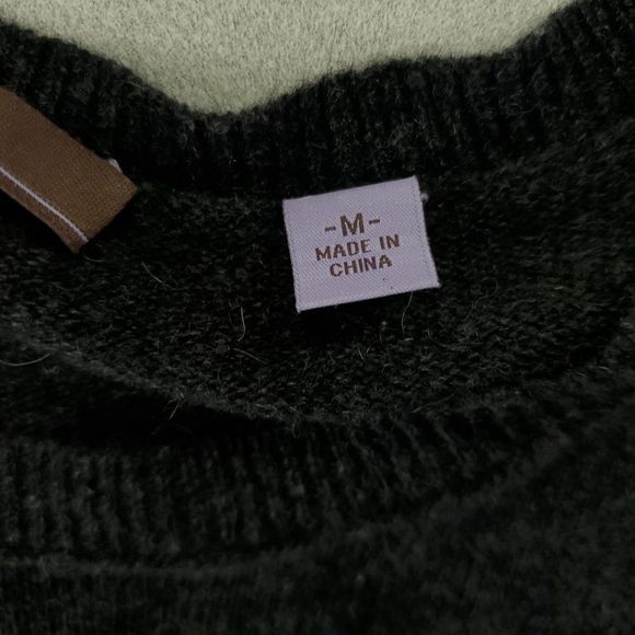 Cullen Cashmere Crew Neck Long Sleeve Sweater Gray sz Medium - Picture 6 of 10